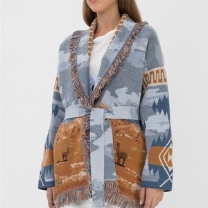 Alanui THE MOON CANYON cashmere cardigan $2400